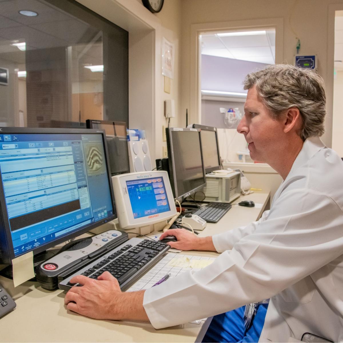 Graeme Woodworth, MD, works on glioblastoma research