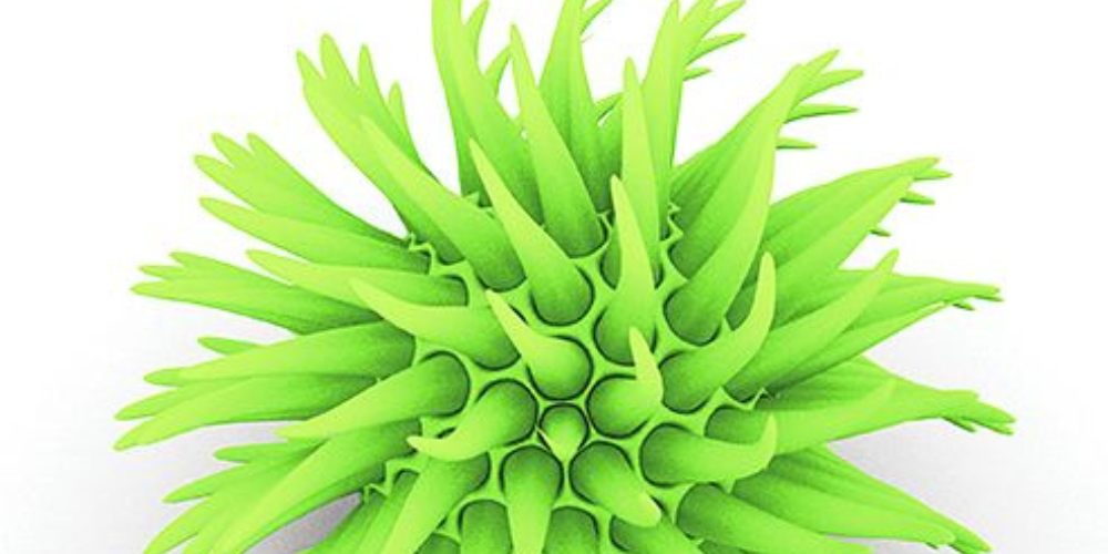 Image of a virus molecule