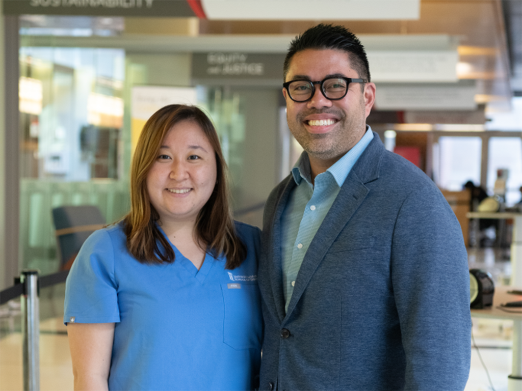 Glenn Canares, DDS, and his mentee, Rachel Chang, DDS ’23