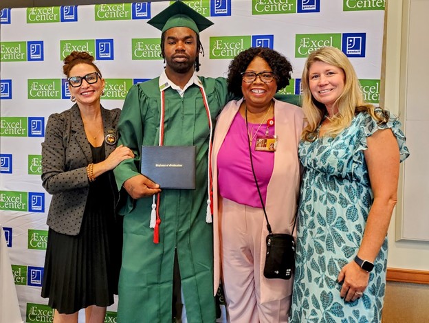 A&F's Antonio Pennix poses with his degree