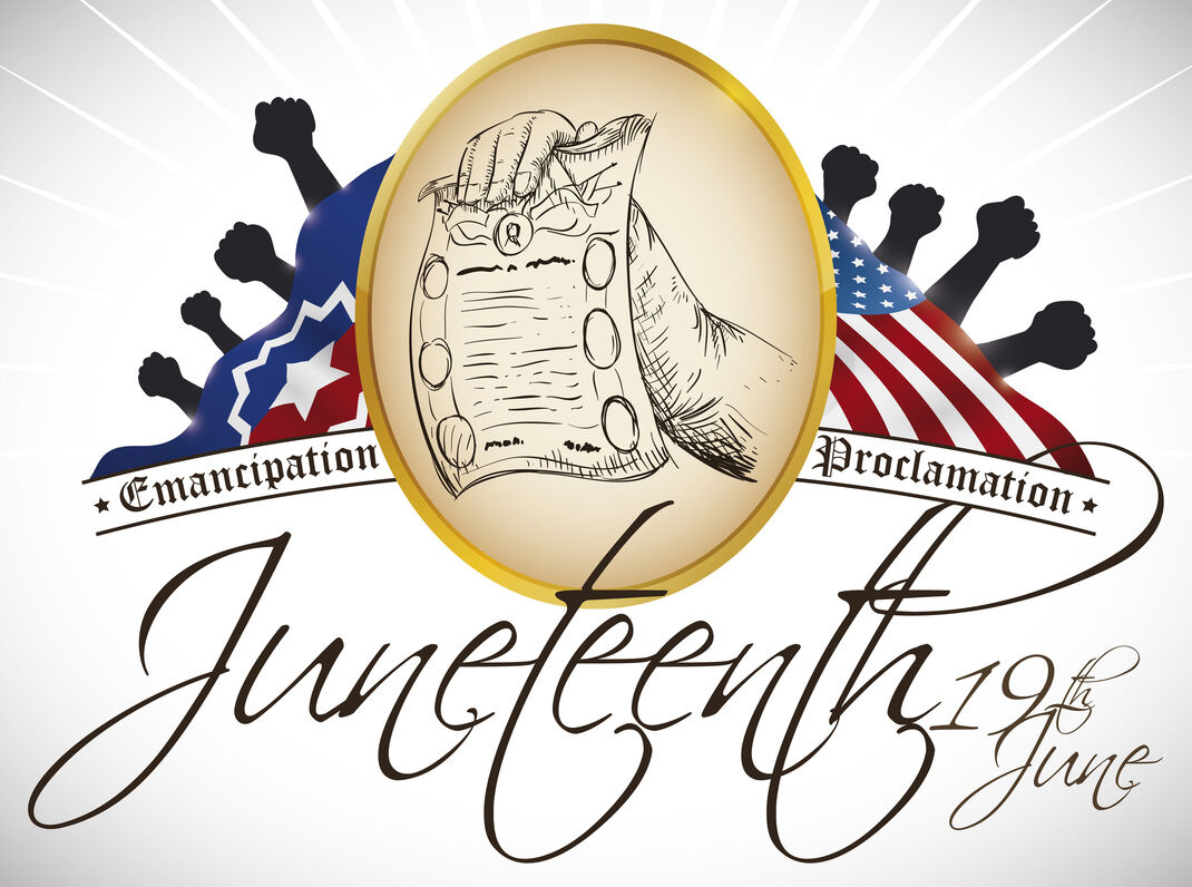 Logo for celebrating Juneteenth