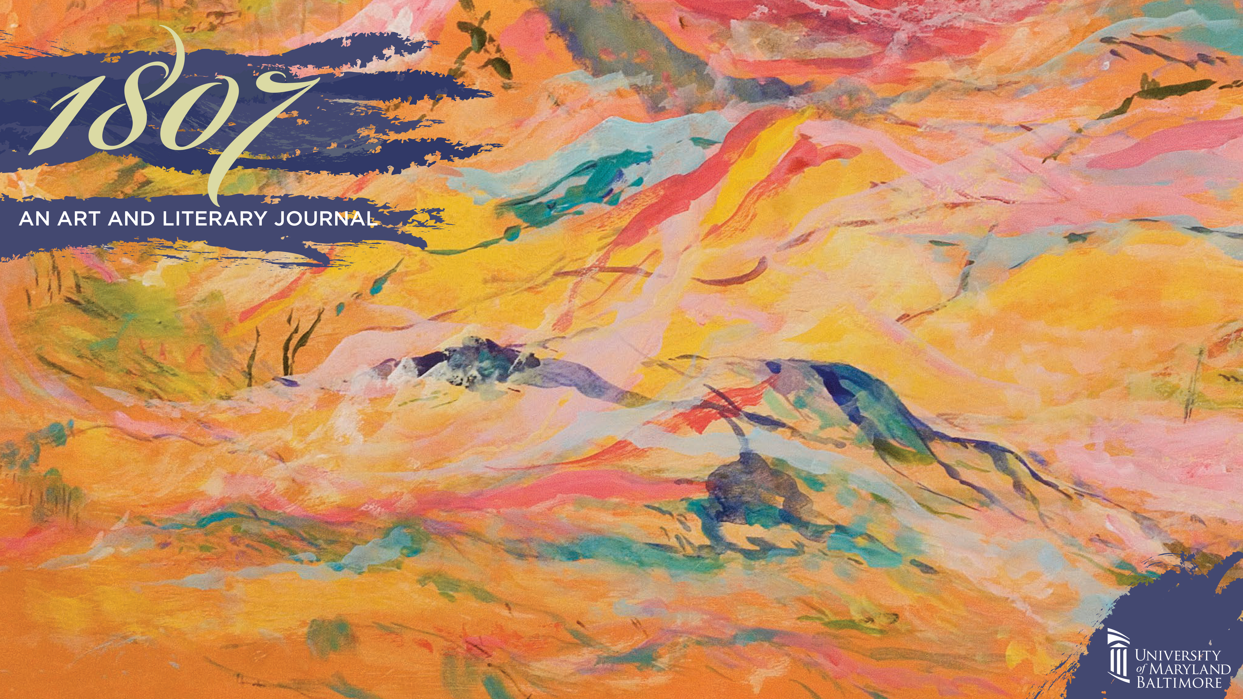 An abstract splatter painting