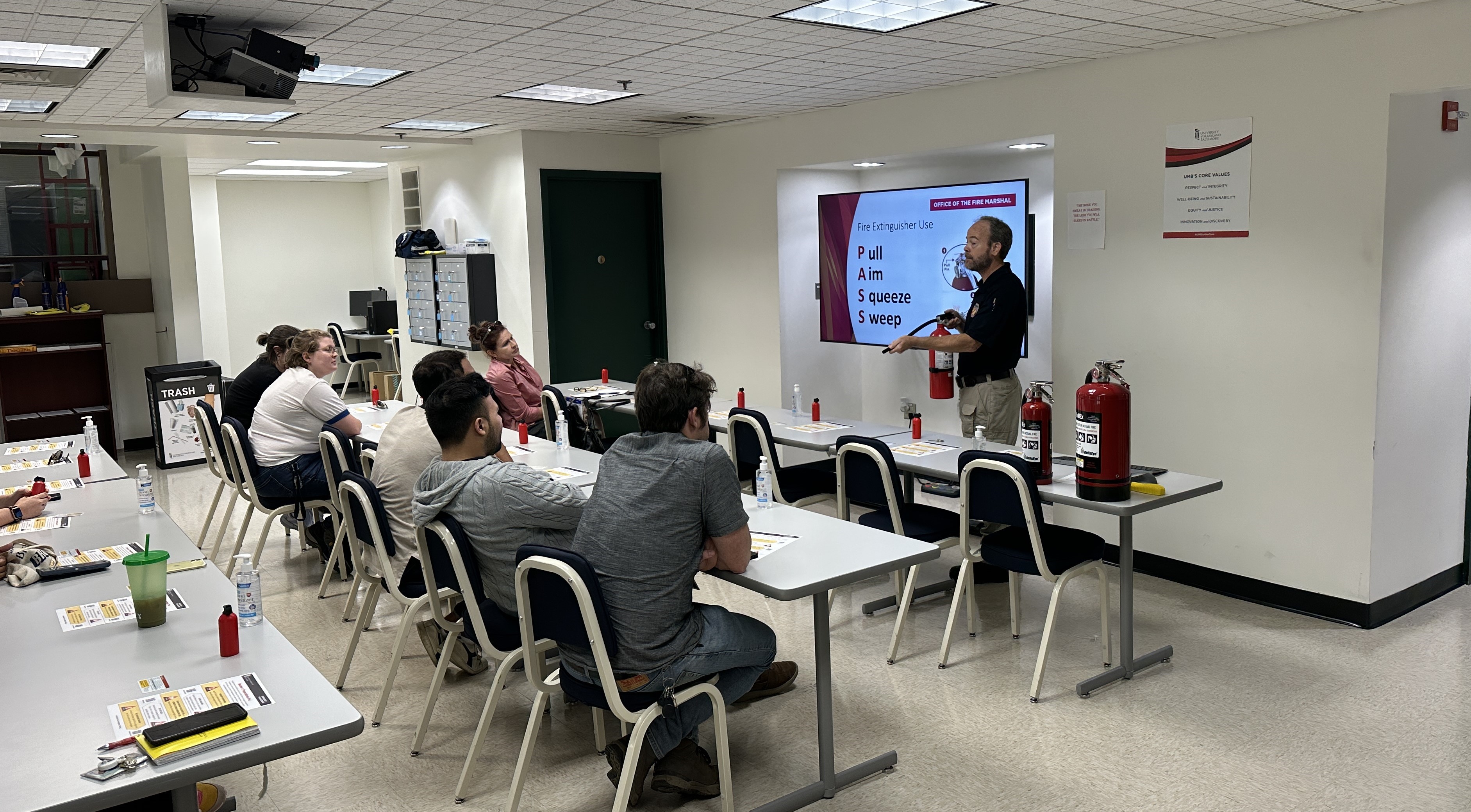 people watching a presentation