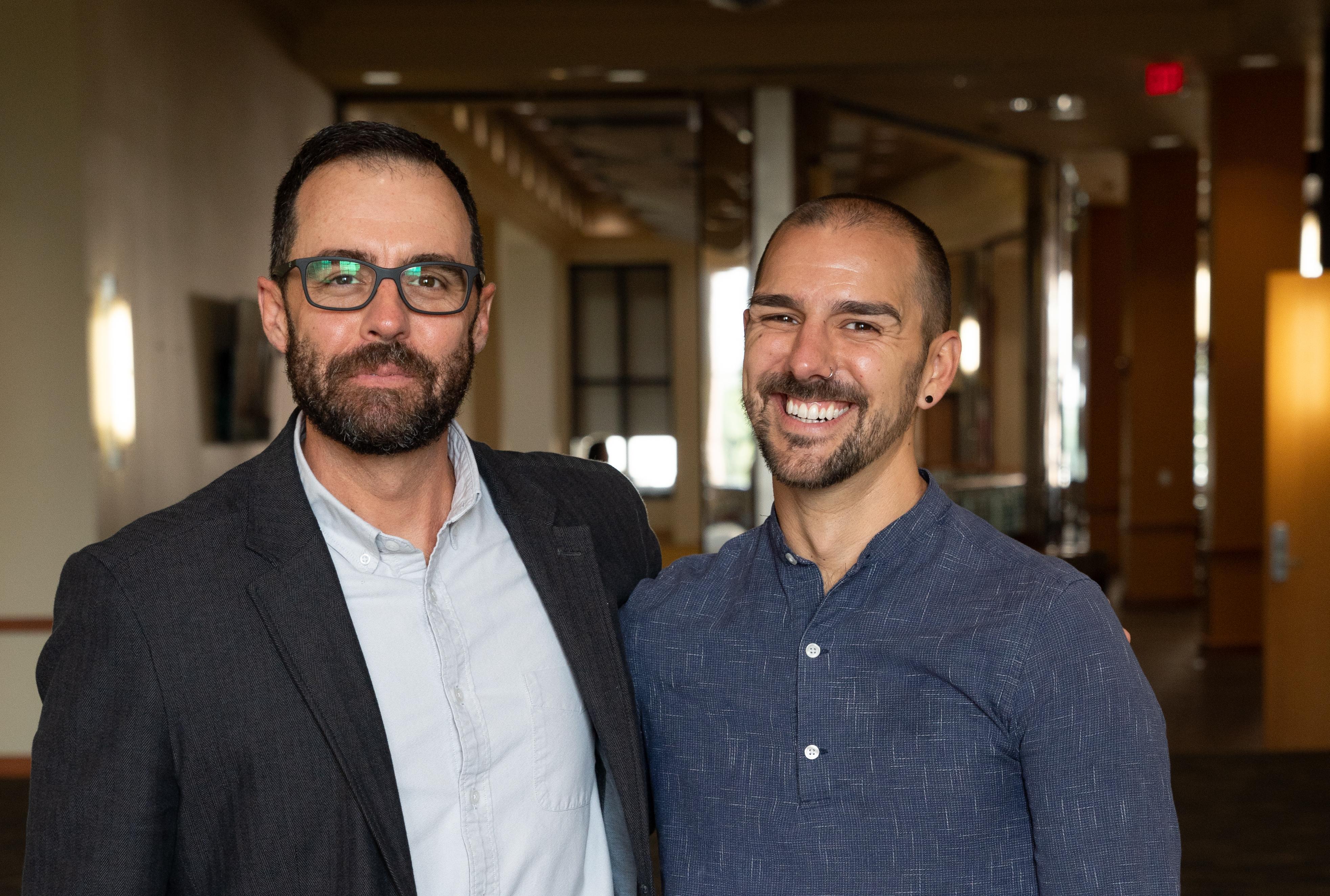 Elias Snyder with mentor Kevin Fiori