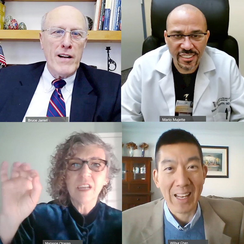 (clockwise from top left) Bruce Jarrell, Mario Majette, Wilbur Chen and Marianne Cloeren