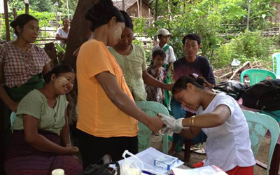 A surveillance program for malaria among pregnant women in Myanmar, led by IGH research Myaing Nyunt.