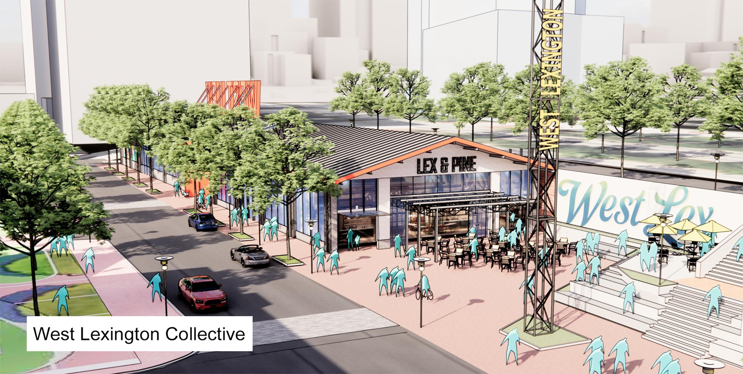Artist's rendering of the planned West Lexington Collective