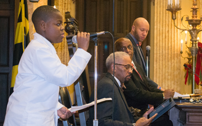 CURE Scholars at the Baltimore City Council