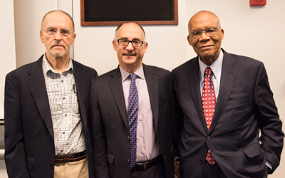 Professors Gibson and Power talk about race at Carey Law School 