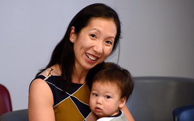 Dr. Leana Wen and son, Eli.