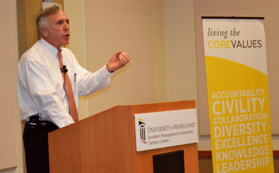 Ronald M. Shapiro, JD, delivers the first Core Values speech, on civility.