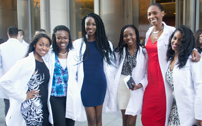 School of Dentistry first-year students received their white coats for the first time in an October ceremony.