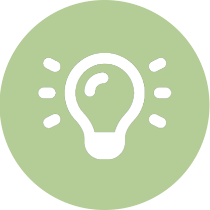 Sustainability icon for reduced energy usage