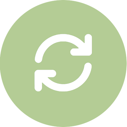 Sustainability icon for recycling rate